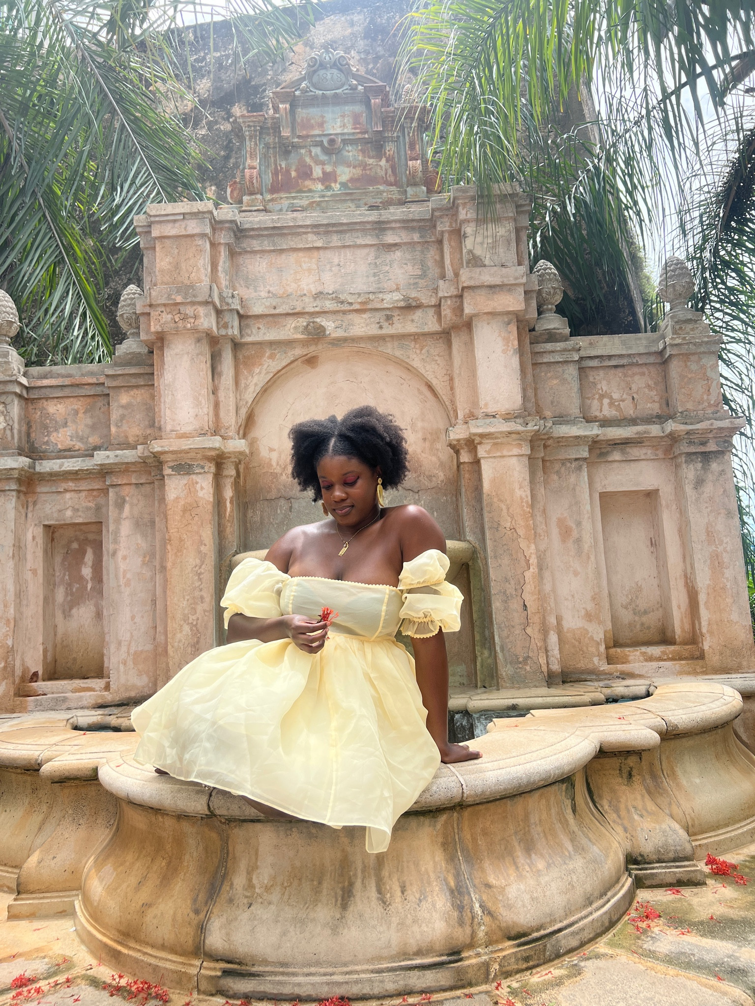 Princess in her secret garden 
📍San Juan Puerto Rico 🇵🇷 
#princesscore #gardencore #selkie 
#modernromantic #romanticfashion

#LTKTravel #LTKMidsize