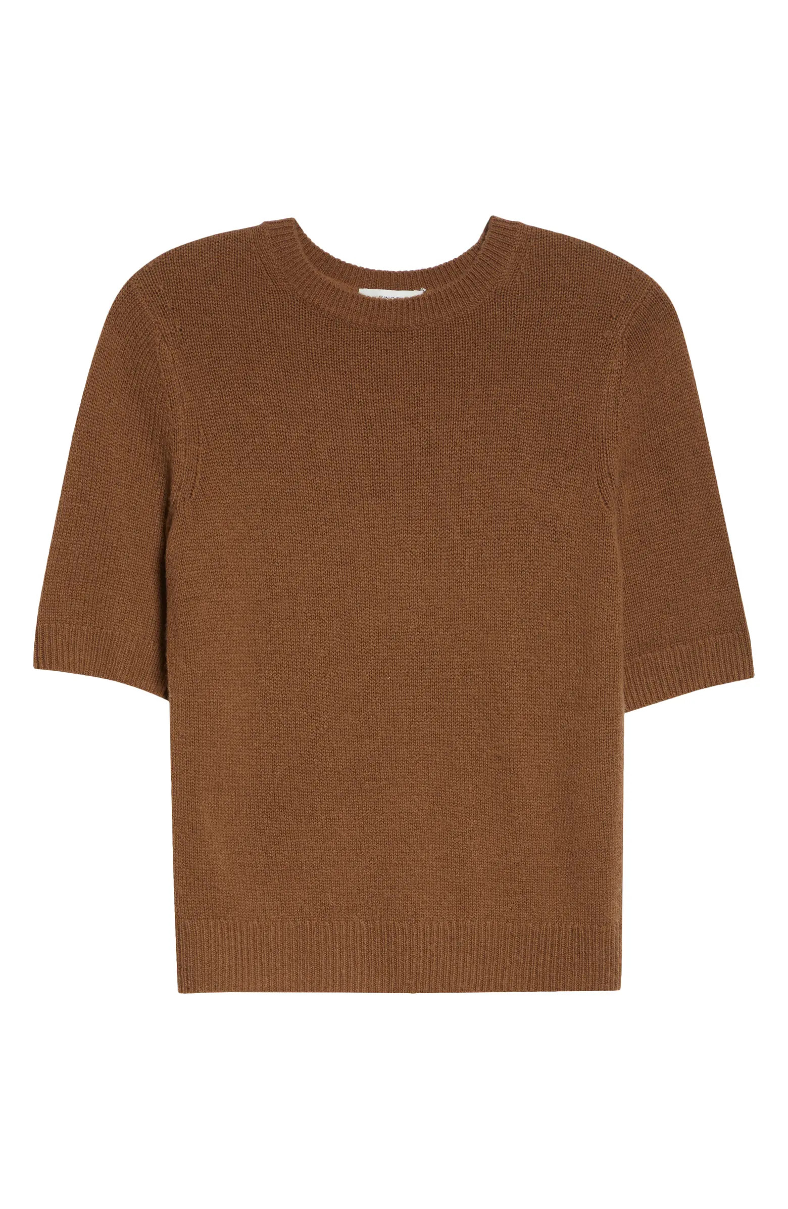 Short Sleeve Wool & Cashmere Sweater | Nordstrom
