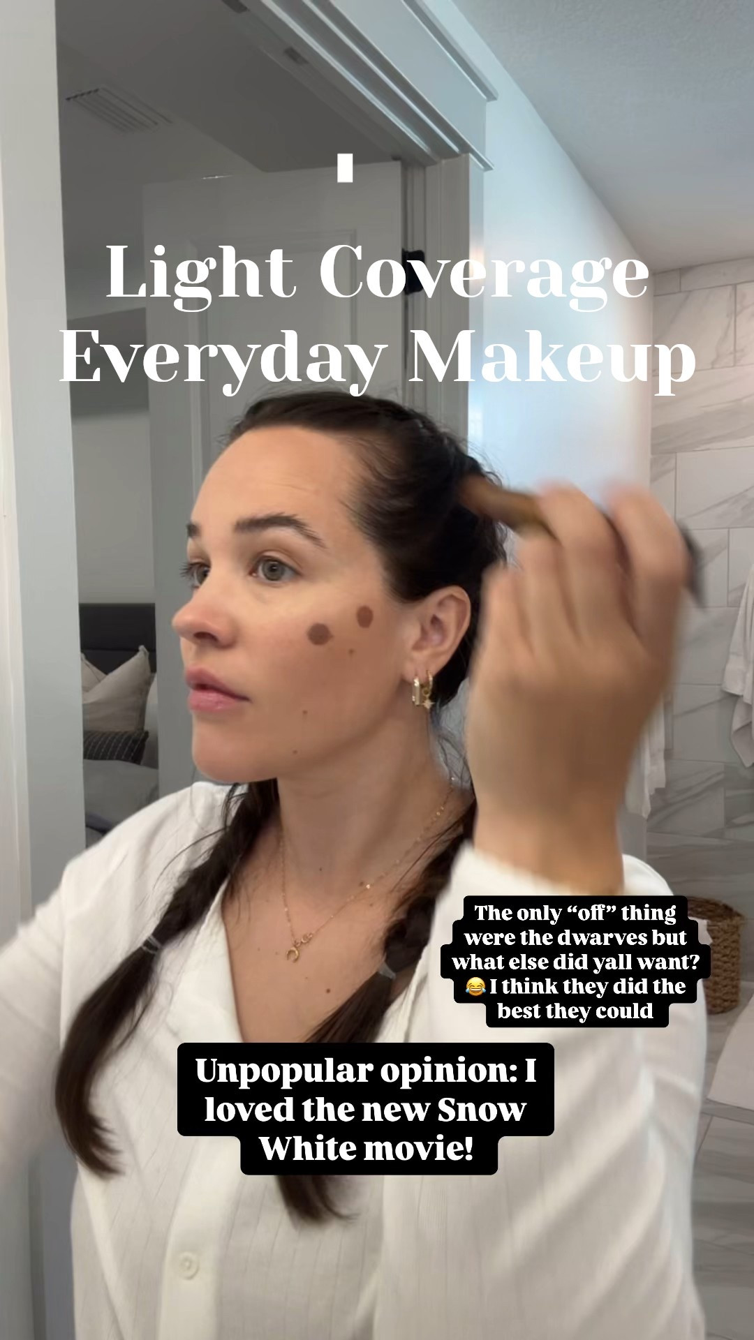 Merit stick: color Dune
Tarte colors: cool bronze & pink
Tinted sunscreen: Medium
#makeup #everydaymakeup #skincare