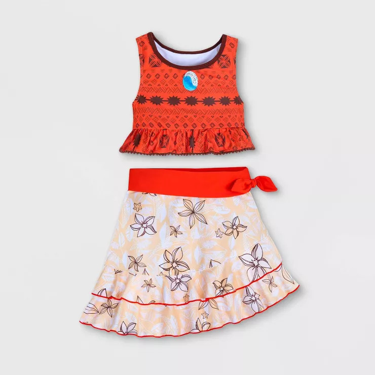 Girls' Disney Moana 3pc Swimsuit - Disney Store | Target