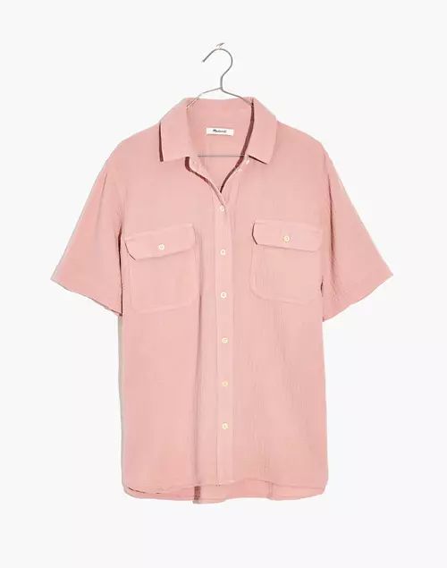 Lightspun Short-Sleeve Flap-Pocket Shirt | Madewell