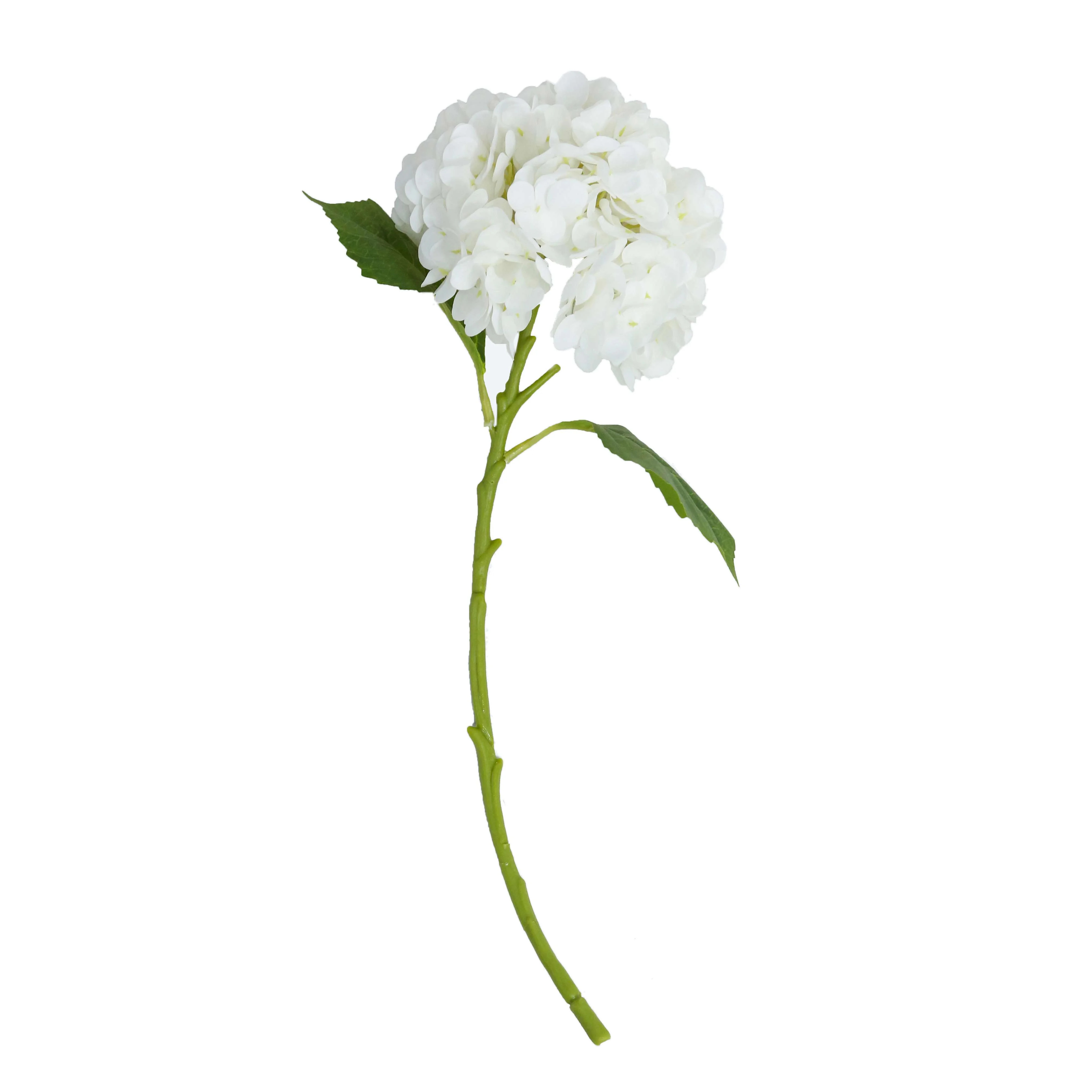 Faux Hydrangea Stem, White, 17.75", by My Texas House | Walmart (US)