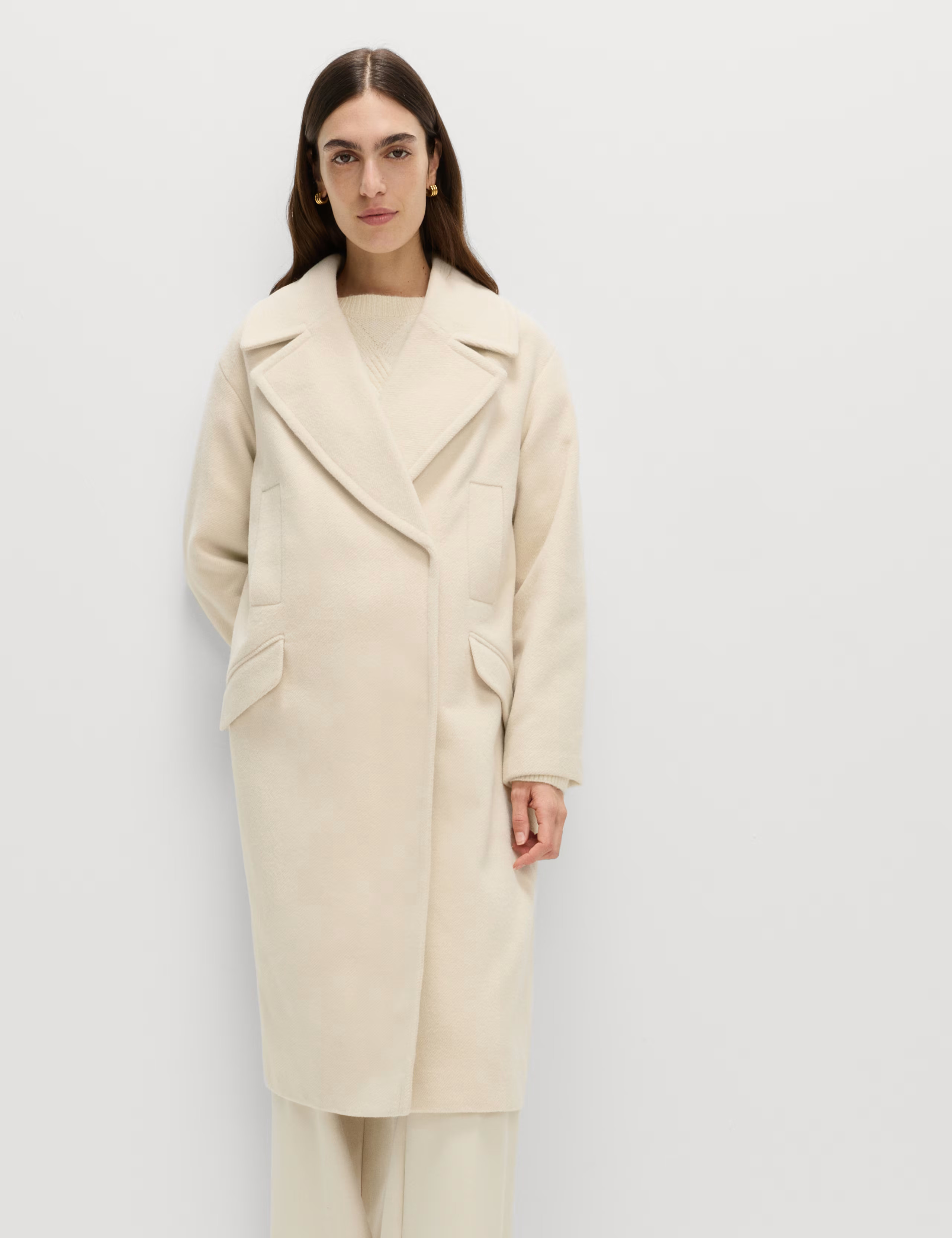 Twill Double Breasted Longline Tailored Coat | Marks & Spencer (UK)