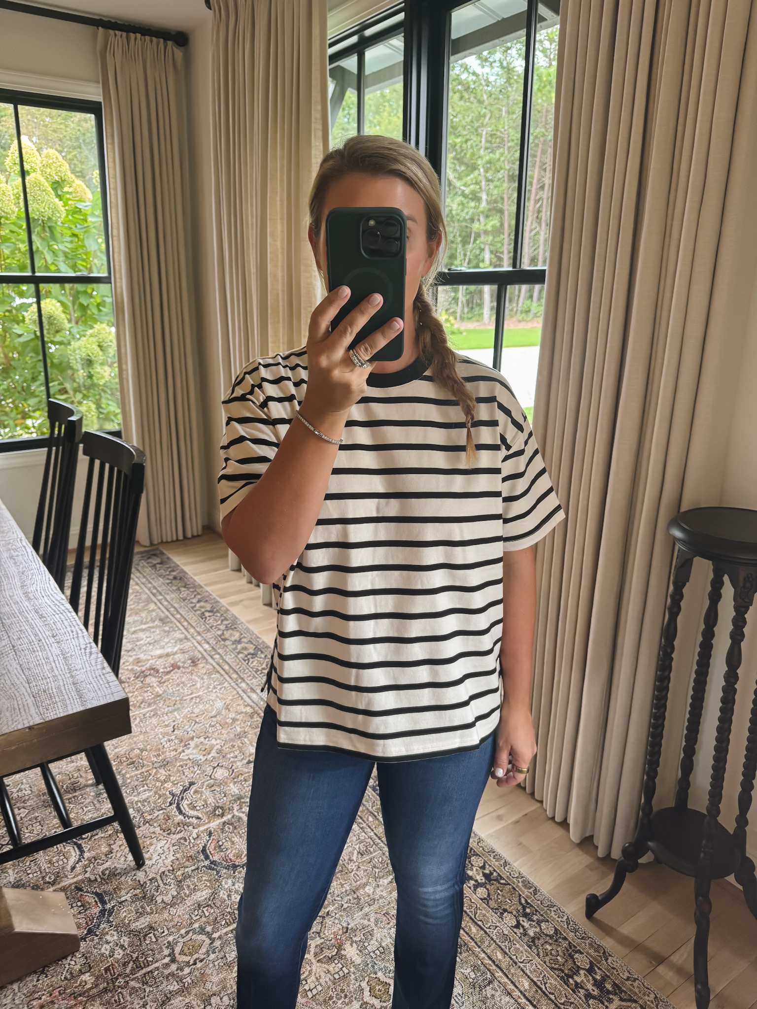 Casual striped tee outfit.

#LTKStyleTip