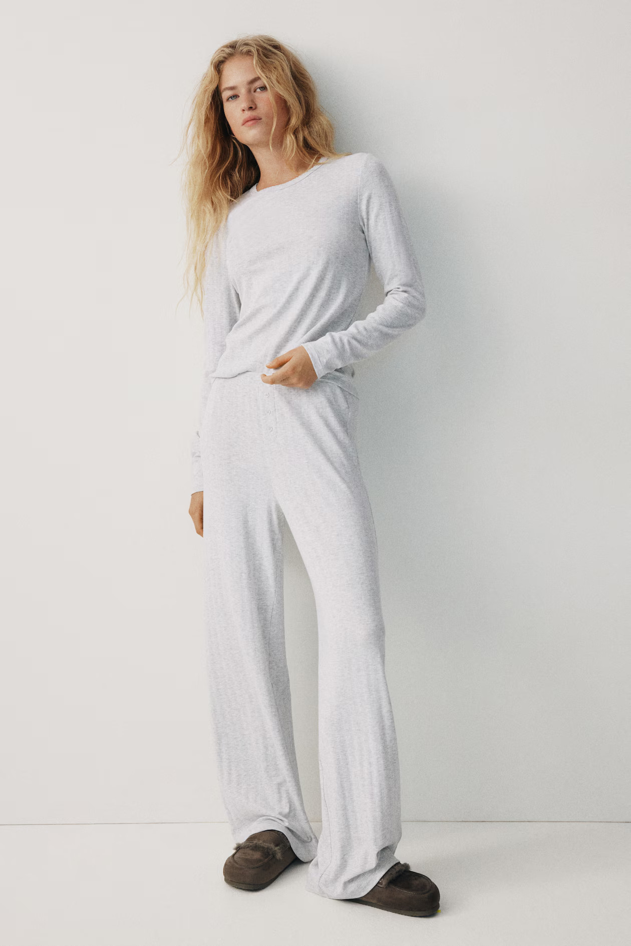 Pointelle jersey pyjamas | H&M (UK, MY, IN, SG, PH, TW, HK)