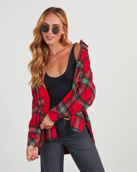 Tucker Plaid Shacket | VICI Collection