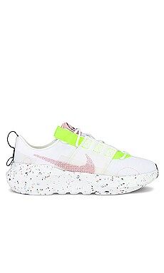 Nike Crater Impact Sneaker in White, Pink Glaze, Volt, & Summit White from Revolve.com | Revolve Clothing (Global)