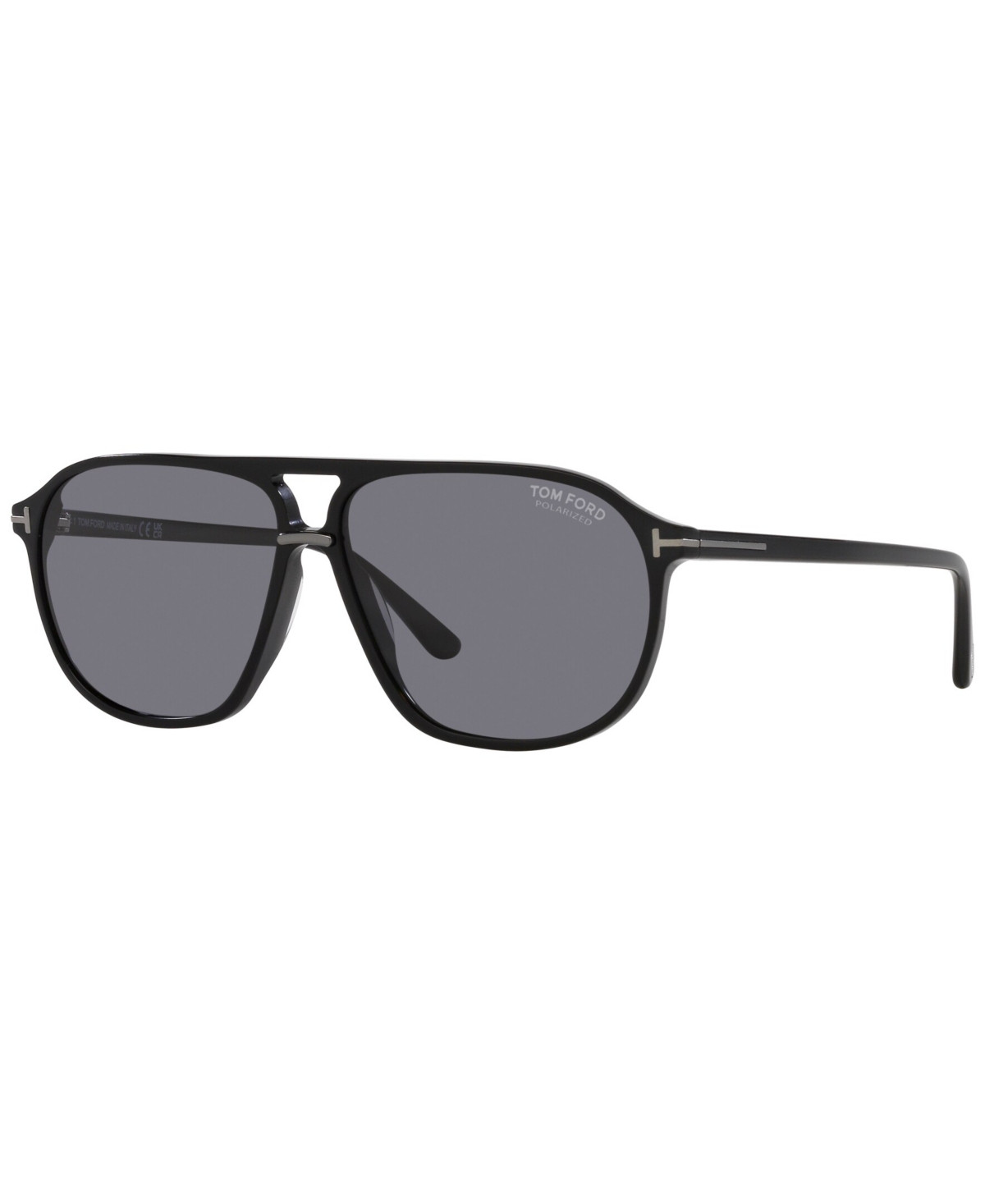 Tom Ford Men's Polarized Sunglasses, Bruce - Shiny Black | Macy's