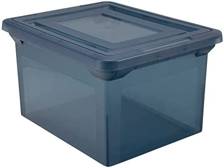 Office Depot® Brand File Tote, 35 Qt, Letter/Legal Size, 10-13/16"H x 13-5/8"W x 18"D, Copen Blue | Amazon (US)