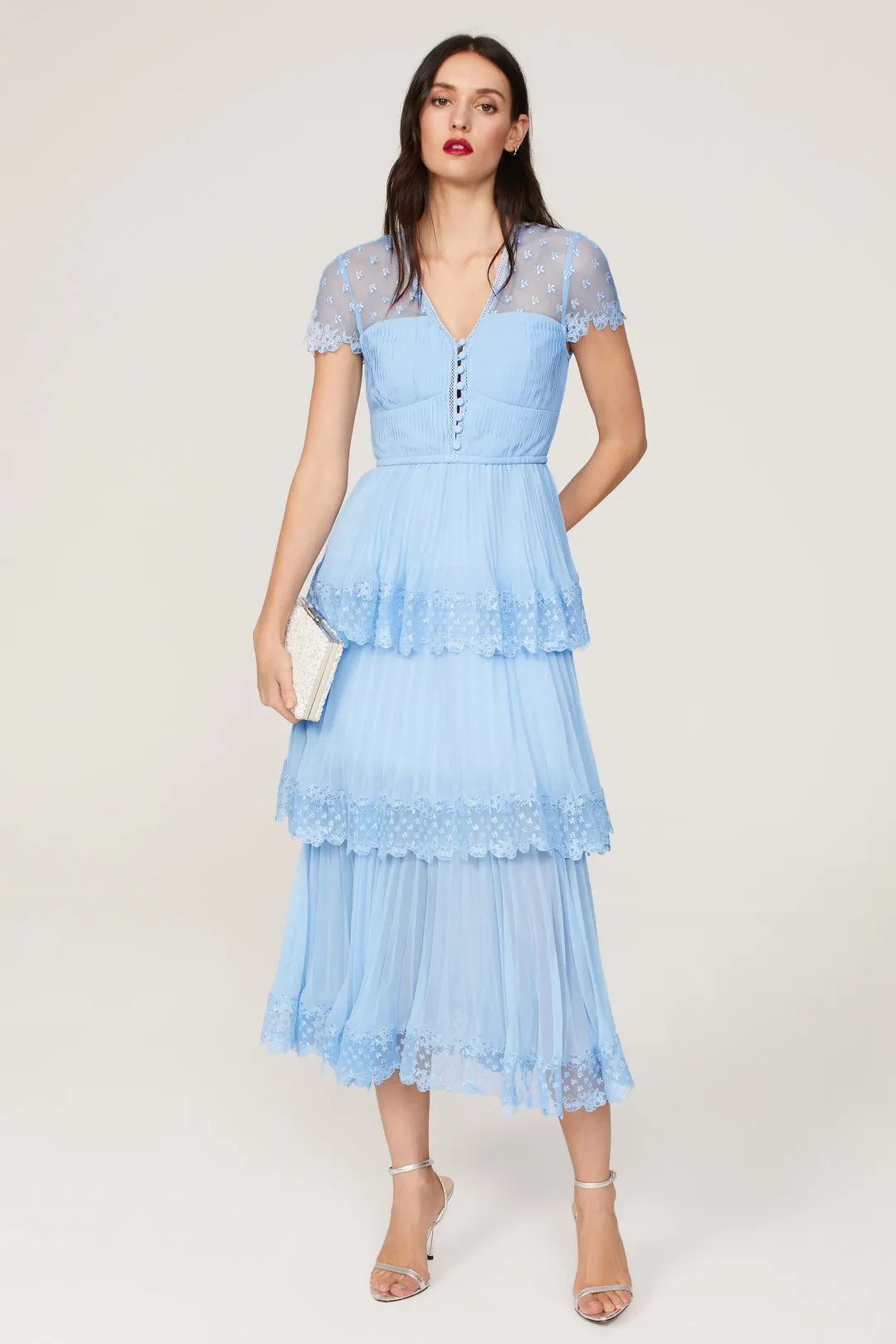 Tiered Midi Dress | Rent the Runway