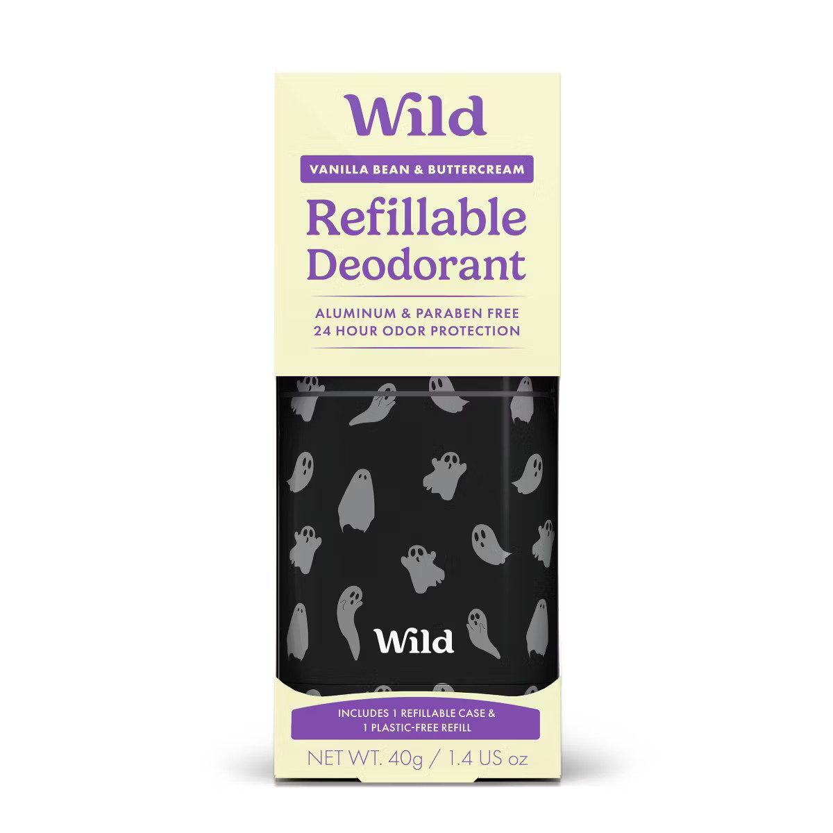 Wild Cosmetics Aluminum-Free Deodorant Refill with Ghost Case - Vanilla Bean & Buttercream - 1.4o... | Target