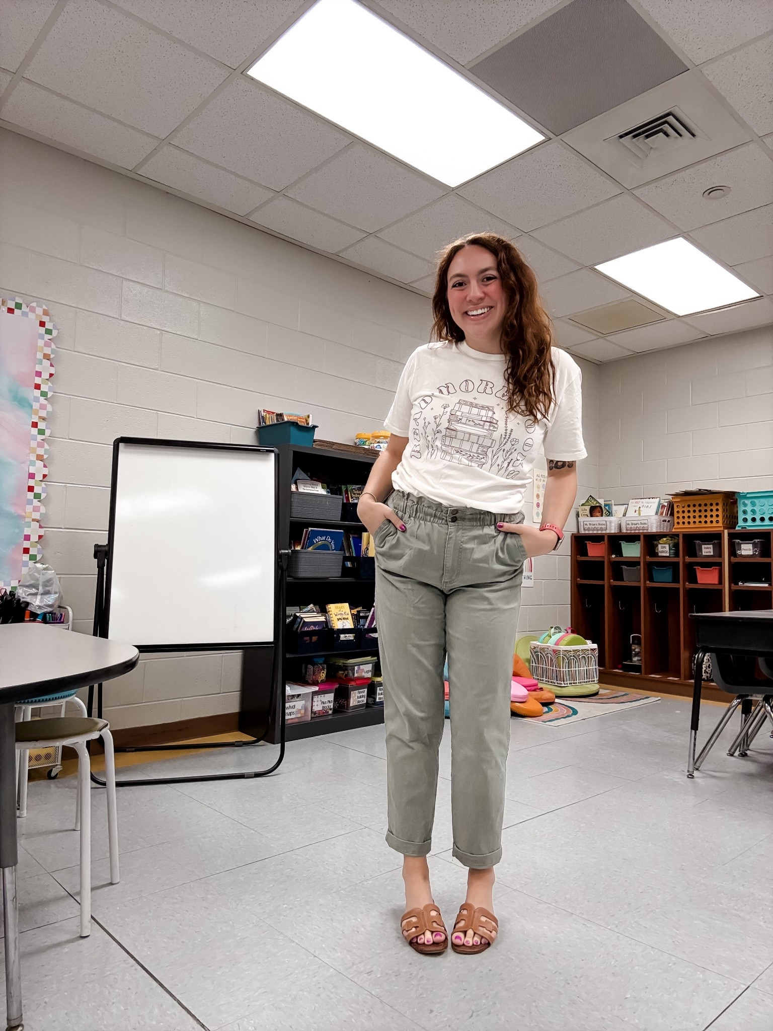 Teacher outfit, teacher style, teacher fashion, work pants, reading teacher shirts, teacher tees, teacher t-shirt, reading lover shirts

#LTKFindsUnder50 #LTKWorkwear #LTKFindsUnder100