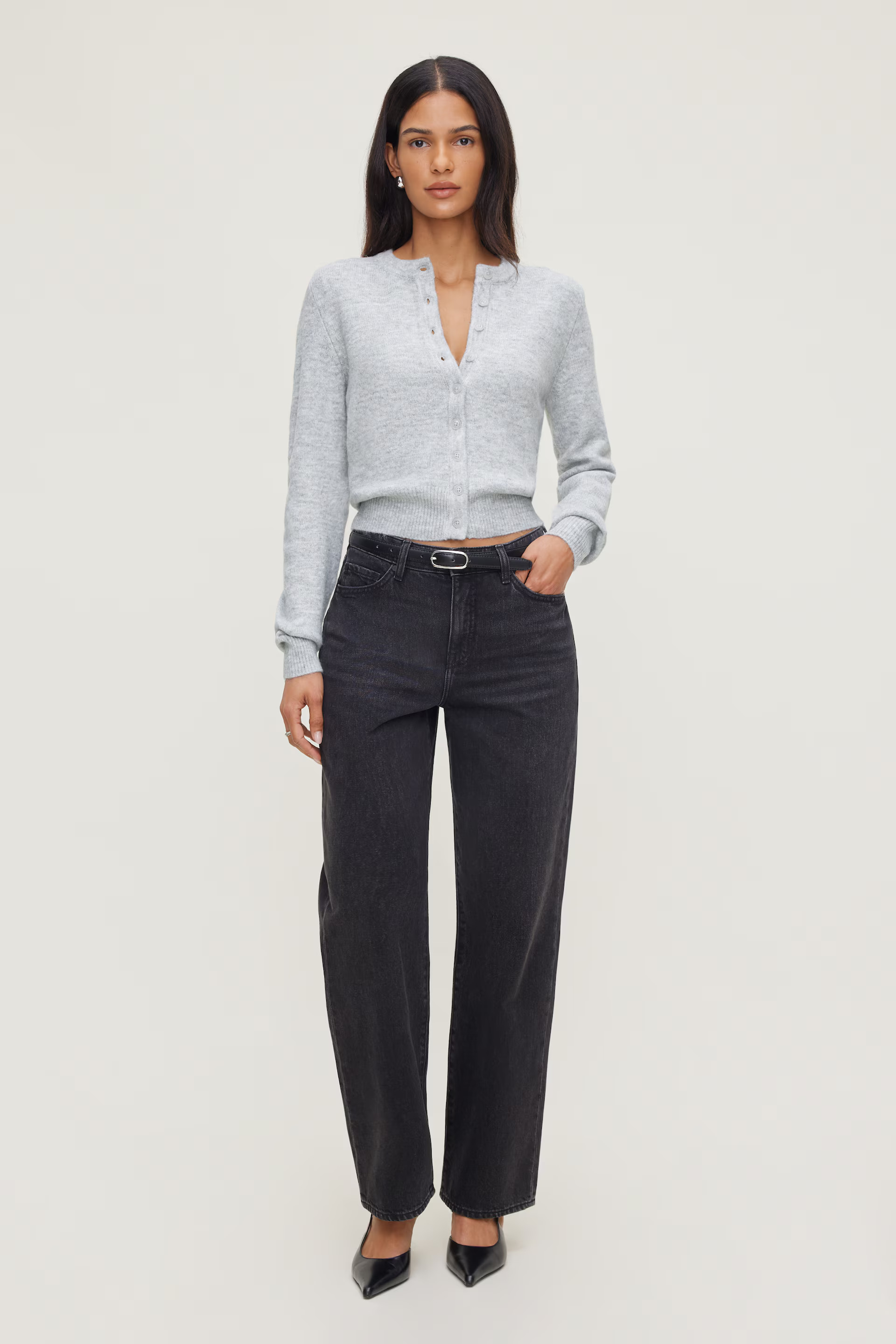 Rebecca Crewneck Cardigan | Dynamite Clothing