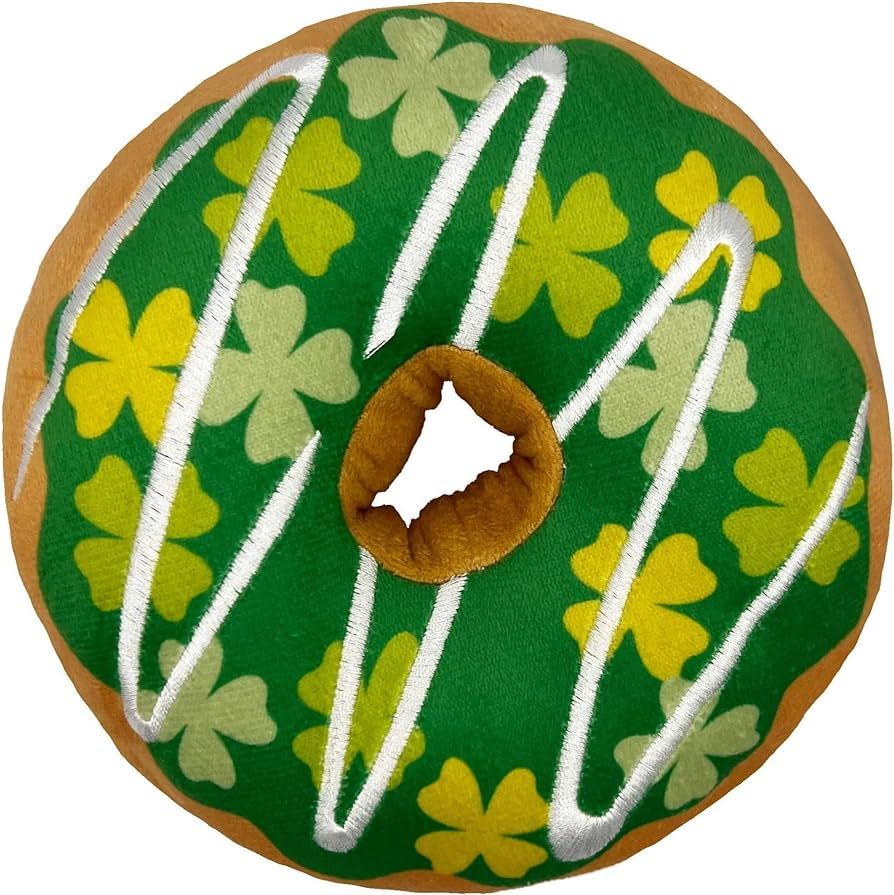 Huxley & Kent for Dogs | Shamrock Donut (Small) | St. Patrick's Day Power Plush Dog Toy with Sque... | Amazon (US)