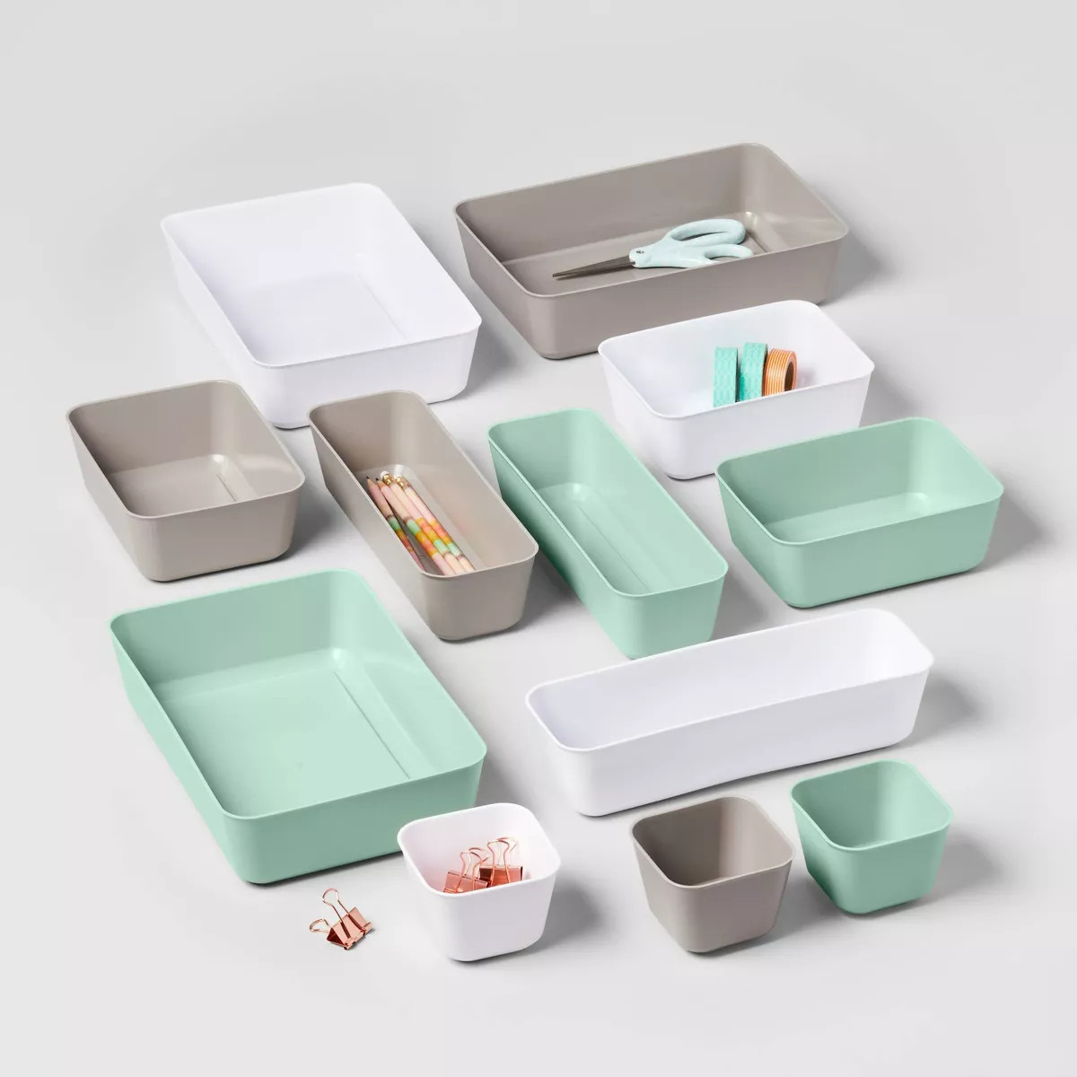 3pk Medium Storage Trays - Brightroom™ | Target