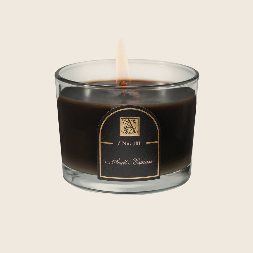 The Smell of Espresso - Petite Glass Tumbler Candle | Aromatique