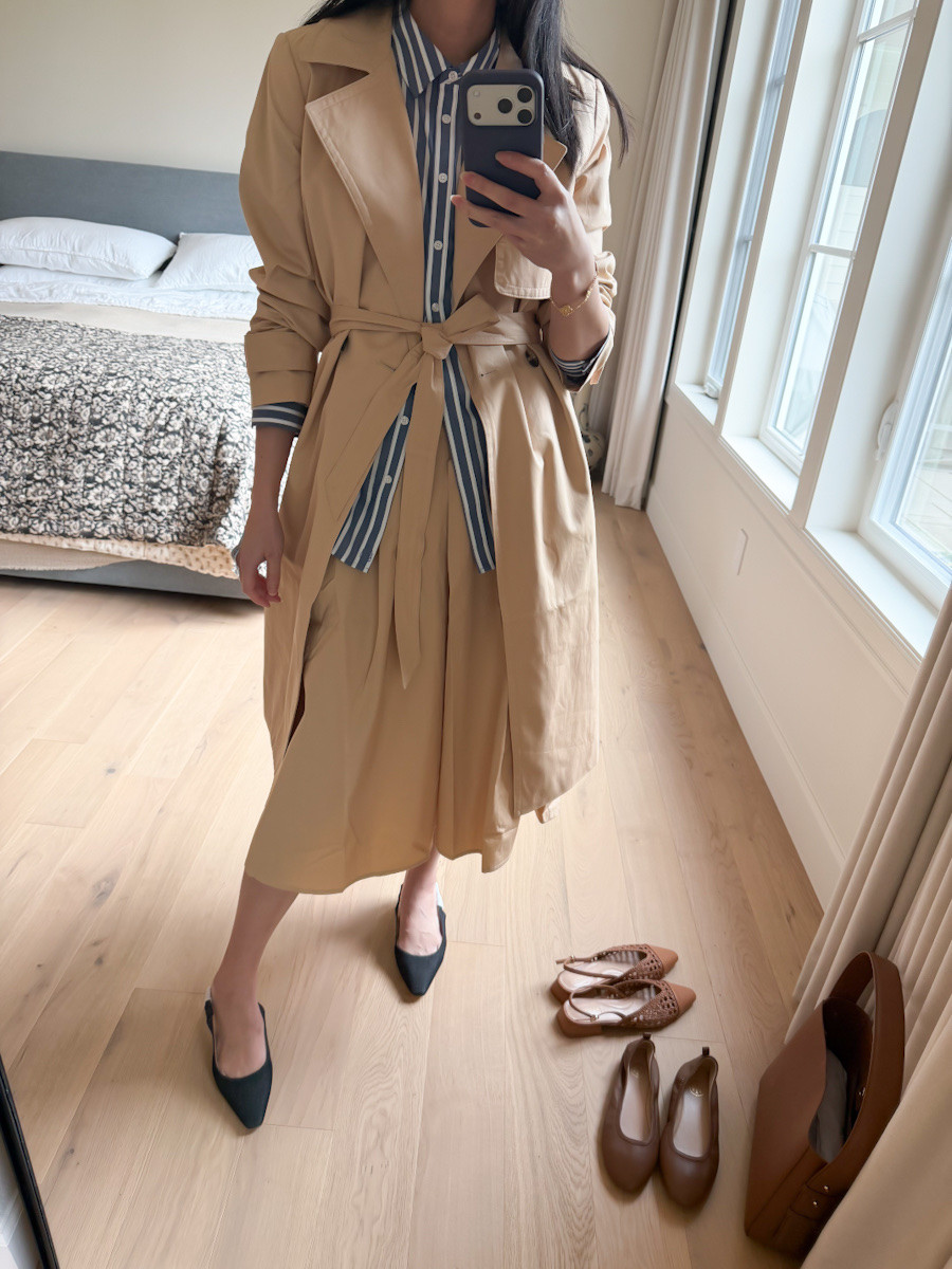 Trench (wearing size 4)
Skirt (wearing size 2)

#classicstyle
#workwear
#Talbots
#workoutfit
#officeoutfit

#LTKWorkwear #LTKootd #LTKgrwm