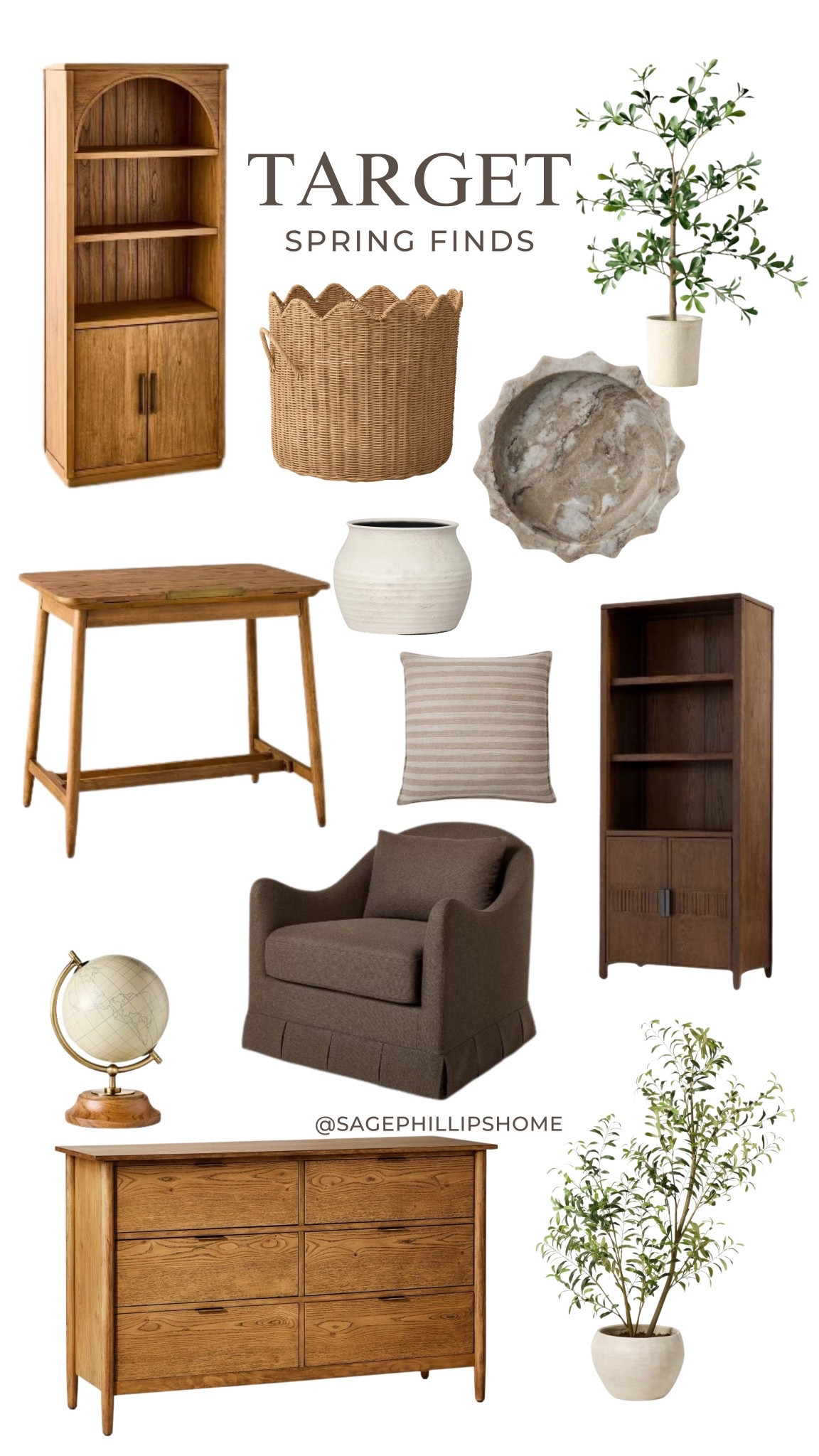 Okay Target really said organic modern girls… this one’s for you 🤎

These spring finds are SO good.
Warm wood tones. Soft greens. Marble. Woven texture. 

That cabinet?
The scalloped basket?
The brown chair?!

It’s giving collected. Elevated. Earthy.

#LTKhome #LTKsale #LTKstyletip