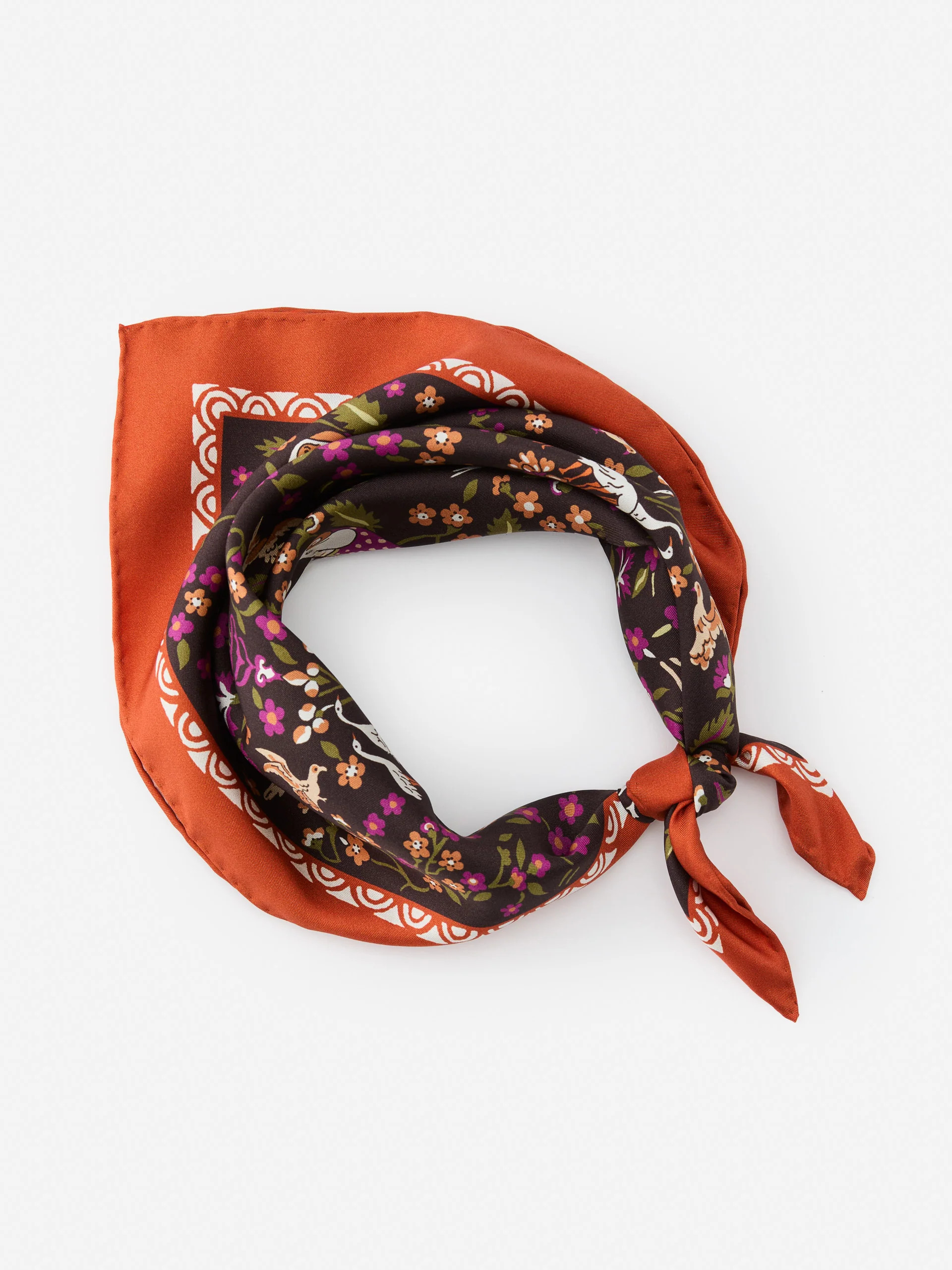 Nikka Silk Scarf in Country Garden Square | J.McLaughlin