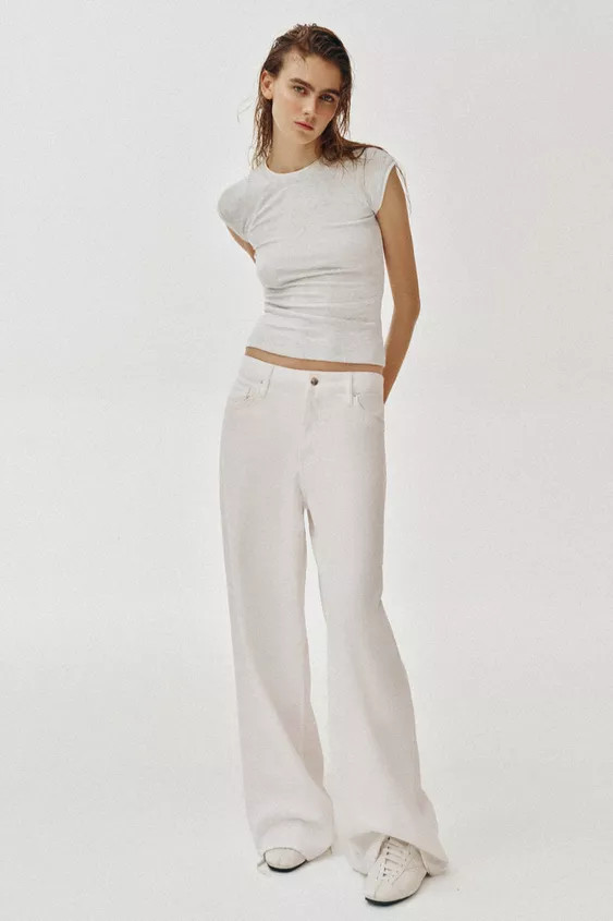 DOUBLE SHORT SLEEVE EFFECT T-SHIRT | Zara US