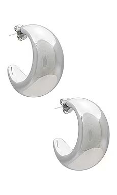 SHASHI Tsuki Hoops in Silver from Revolve.com | Revolve Clothing (Global)