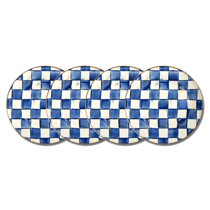 Royal Check Dinner Plates, Set of 4 | MacKenzie-Childs