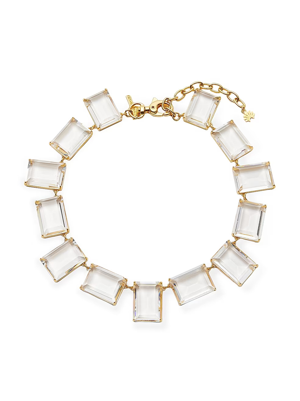 14K-Gold-Plated & Crystal Alternating Collar Necklace | Saks Fifth Avenue