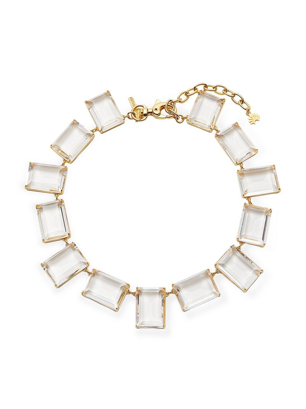 14K-Gold-Plated & Crystal Alternating Collar Necklace | Saks Fifth Avenue