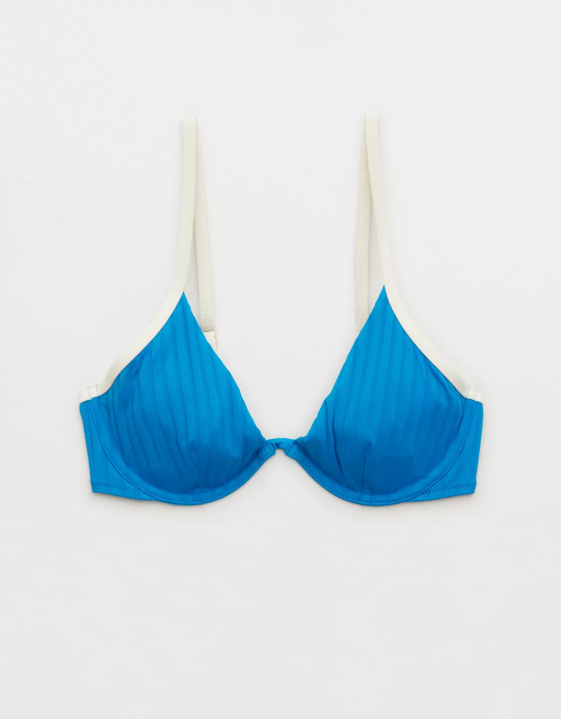 Aerie Wide Rib Unlined Underwire Plunge Bikini Top | American Eagle Outfitters (US & CA)