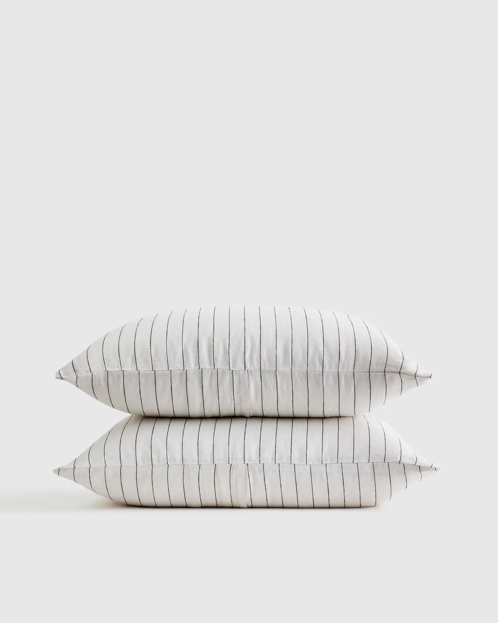 Linen Sham Set in Pencil Stripe | Quince