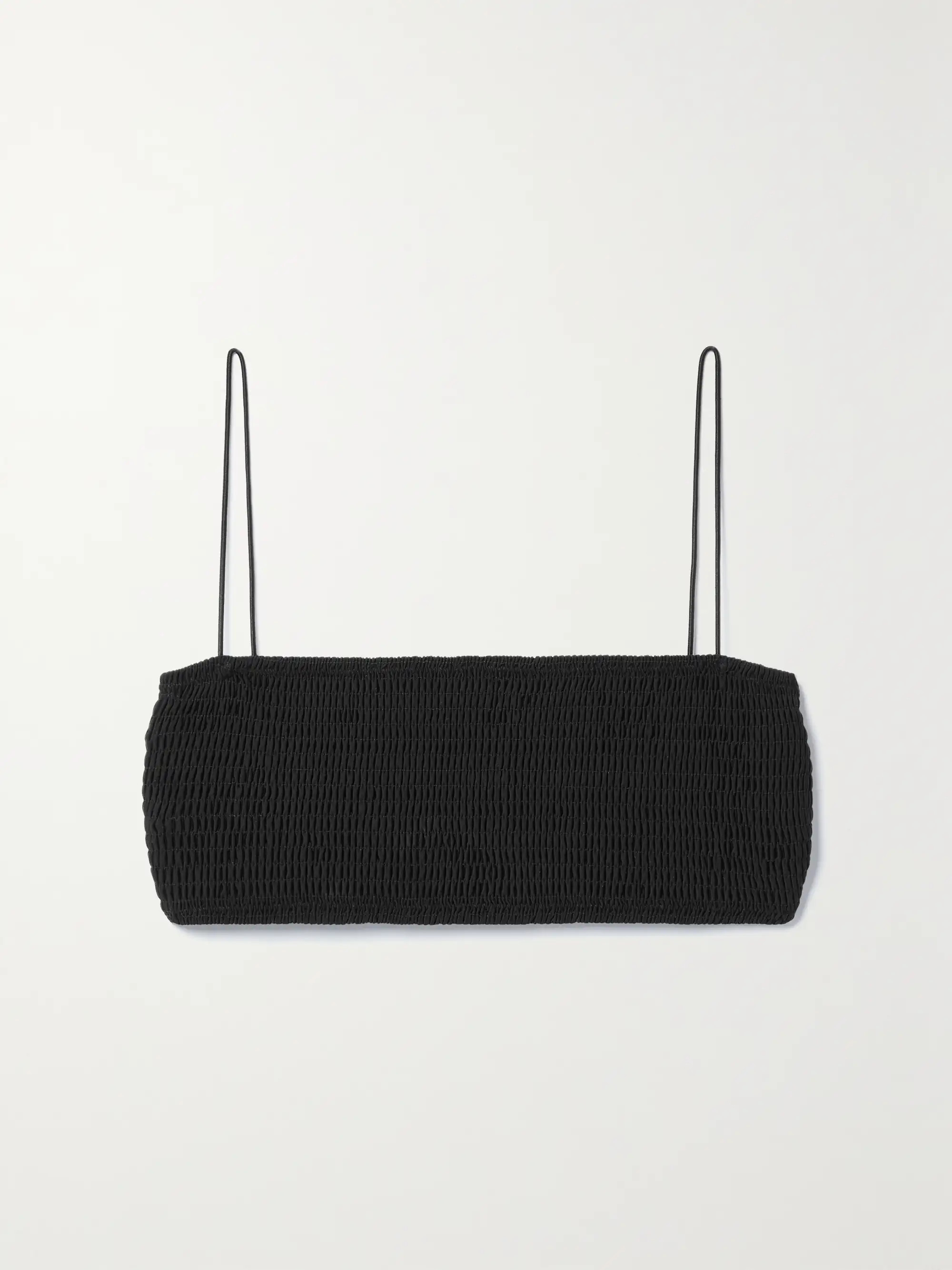 + NET SUSTAIN smocked recycled bikini top | NET-A-PORTER (UK & EU)