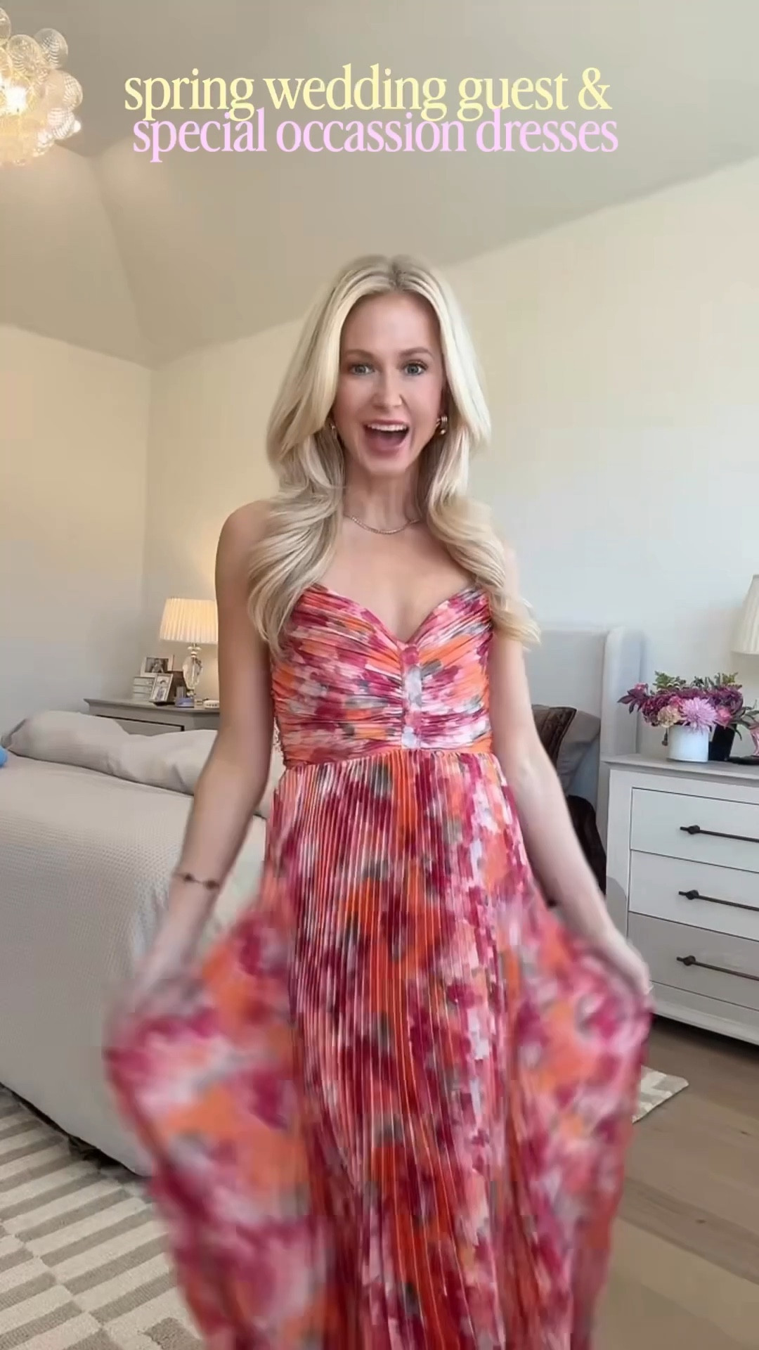 affordable ($100 price range) wedding guest and special occasion dresses for spring/summer! Wearing xs in all lulus except for the fuscia pink one I’m wearing xxs. Revolve I’m wearing size 2 in the yellow (runs slightly small so size up if between) and an xs in the red. Feel free to message me if you have further fit questions 🫶🏻 

#LTKSaleAlert #LTKPetite #LTKWedding