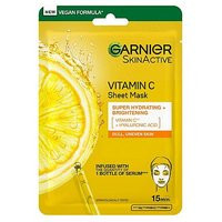 Garnier Brightening & Super Hydrating Vitamin C Sheet Mask 28g | Boots.com