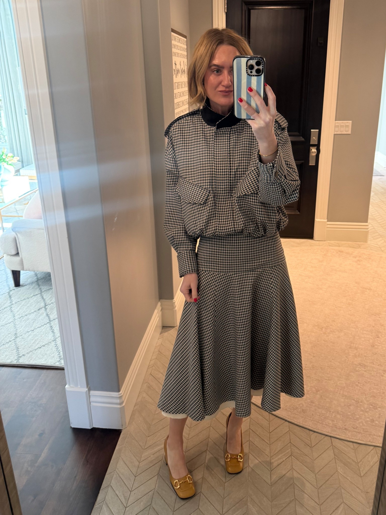 Zara jacket & skirt - wearing a small jacket and xs skirt 

#LTKSeasonal #LTKWorkwear #LTKmomlife