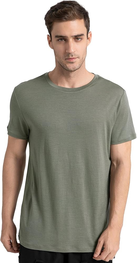 innotree Merino Wool T Shirts for Men - 100% Organic Odor Resistance Merino Wool Undershirt Hikin... | Amazon (US)