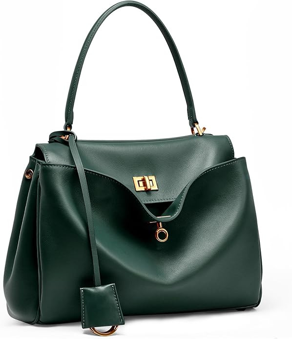 Genuine Leather Tote Bag for Women: Soft Leather Shoulder Handbags - Ladies Satchel Crossbody Pur... | Amazon (US)