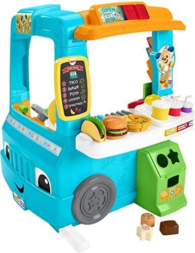 Fisher-Price Laugh & Learn Servin' Up Fun Food Truck, interactive play center with Smart Stages l... | Amazon (US)