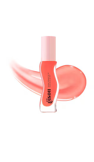 Gisou By Negin Mirsalehi Honey Infused Lip Oil in Bee-llini Peach. | Revolve Clothing (Global)