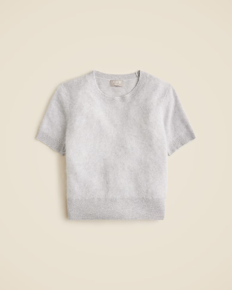 Brushed cashmere T-shirt | J. Crew US