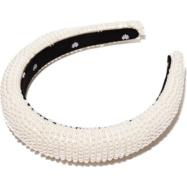 Lele Sadoughi | Women's All Over Pearl Alice Headband, Ivory (White, One Size) | Maisonette | Maisonette