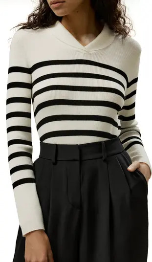 Striped Ultra-fine Merino Wool Sweater | Nordstrom