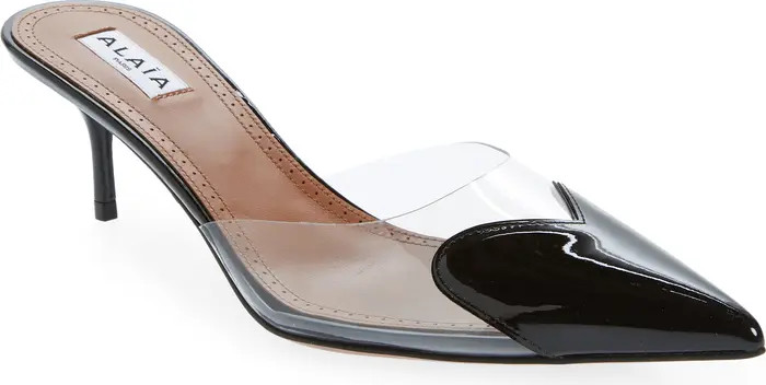 Alaïa Love Heart Pointed Toe Mule (Women) | Nordstrom | Nordstrom