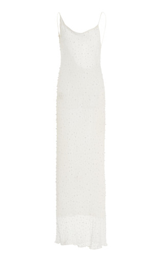 Freya Beaded Silk Chiffon Slip Dress | Moda Operandi (Global)