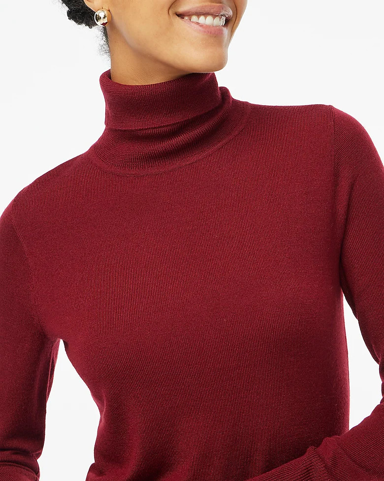 Machine-washable merino wool-blend turtleneck | J.Crew Factory