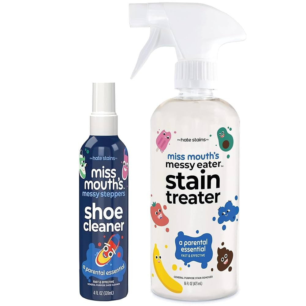 Miss Mouth's Messy Eater Stain Treater 16oz and Messy Steppers 4oz Shoe Cleaner | Amazon (US)