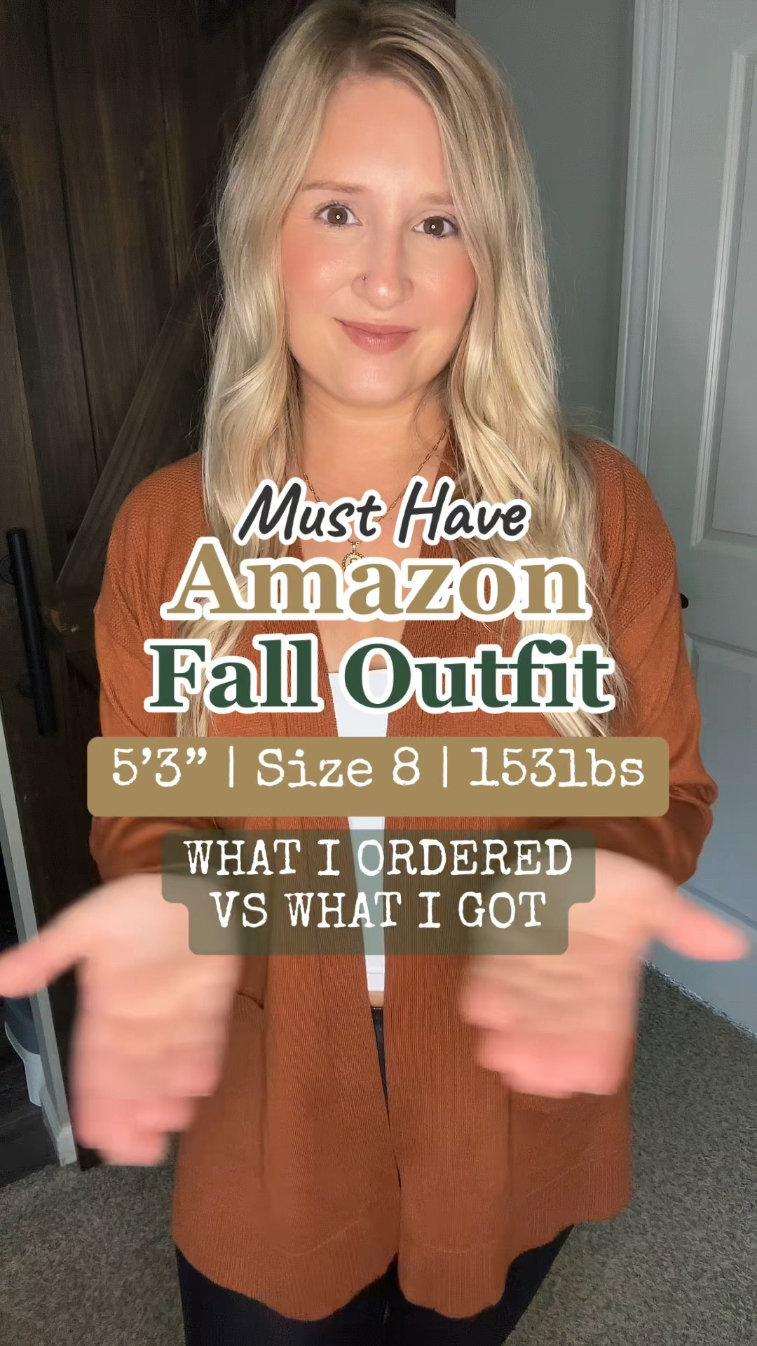 Amazon Fall Outfit Inspo 🍂

Wearing medium in all — 5’3” 153lbs for reference 🫶🏼

Beginning cardigan is from Walmart - also wearing medium 😊

#LTKstyletip #LTKunder50 #LTKSeasonal