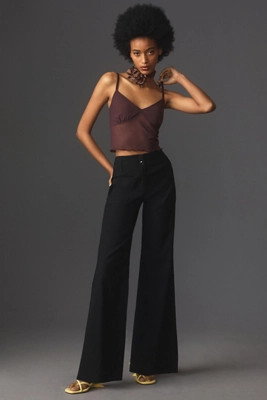 The Junie High-Rise Wide-Leg Flare Pants by Maeve | Anthropologie (US)