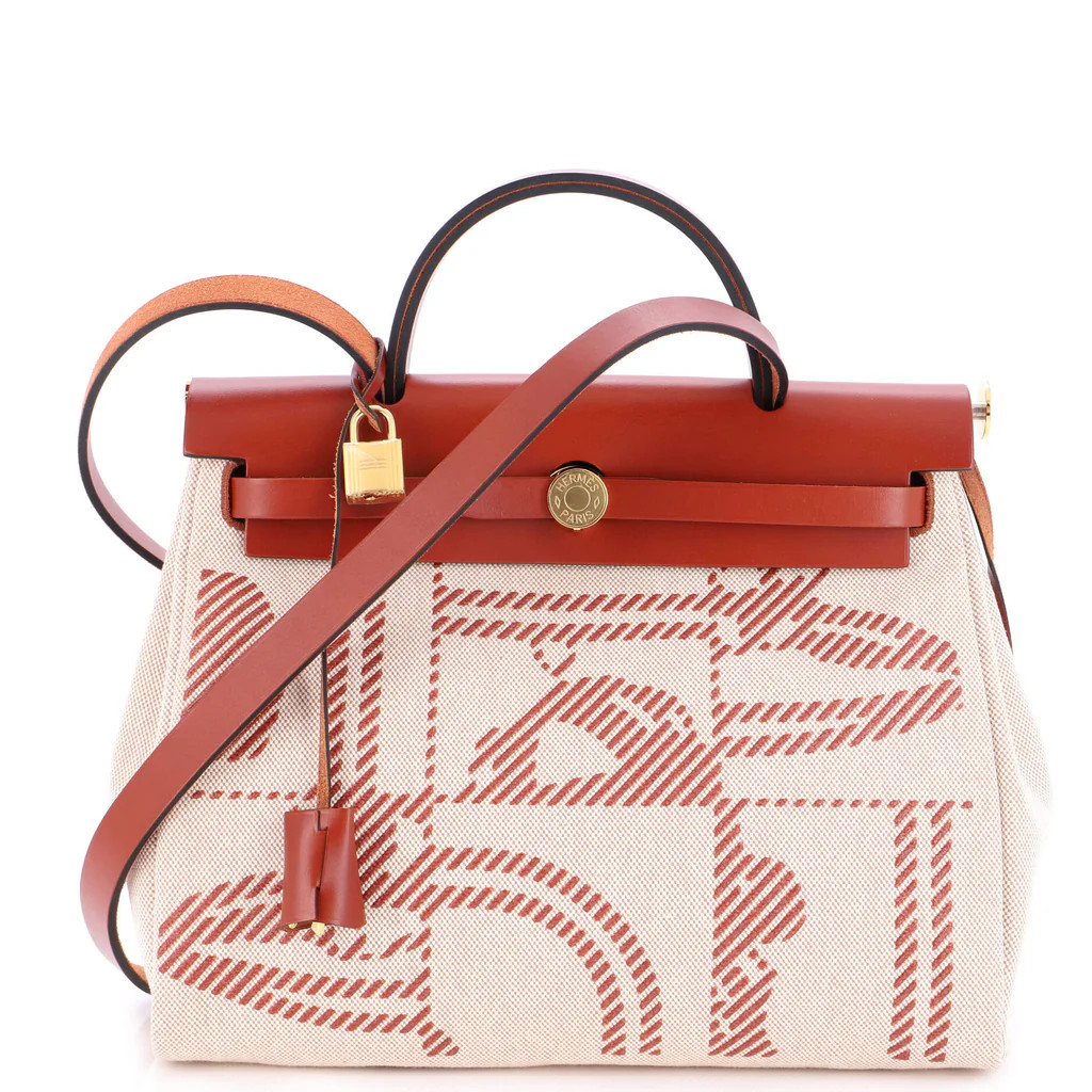 Herbag Zip Relief Brides de Gala Toile and Leather 31 | Rebag