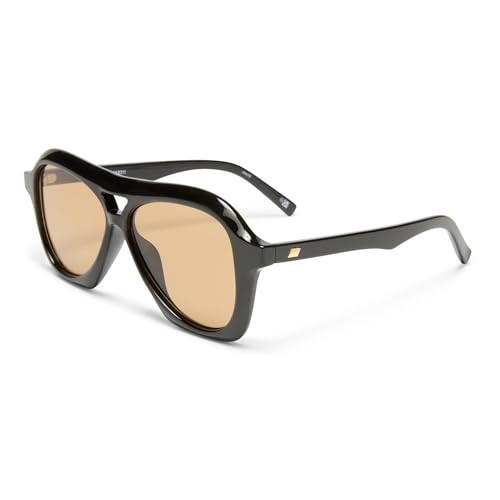 Le Specs. Drizzle Black Aviator Sunglasses for Men and Women Lightweight Eyewear | Amazon (US)