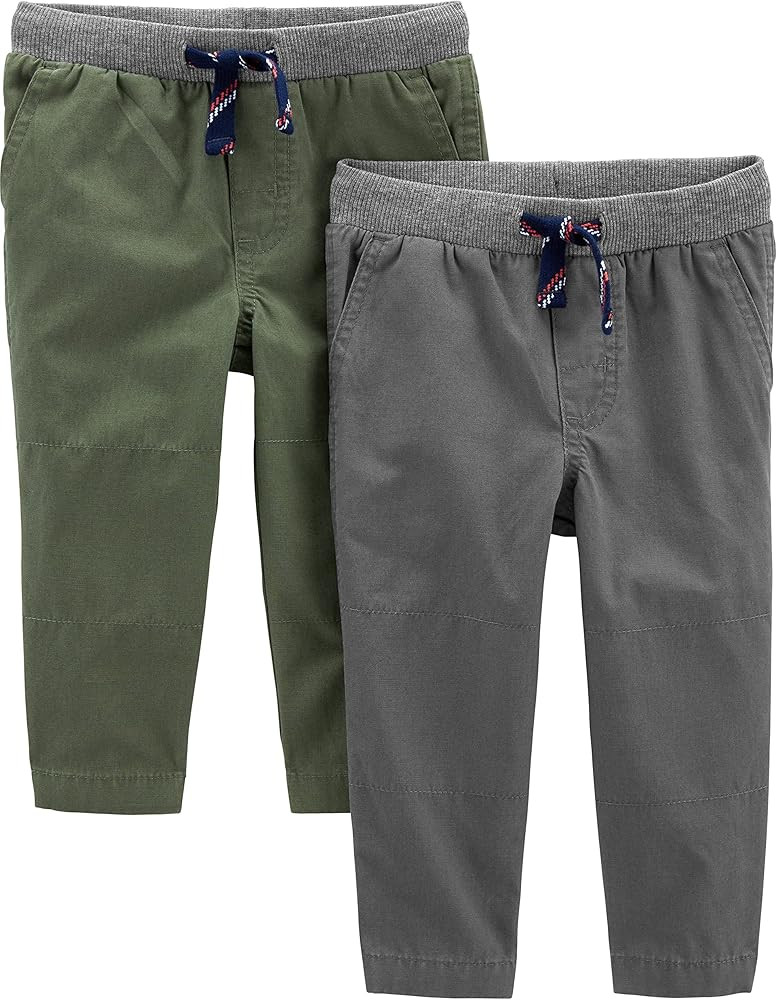 Simple Joys by Carter's Baby Boys' 2-Pack Pull on Pant | Amazon (US)